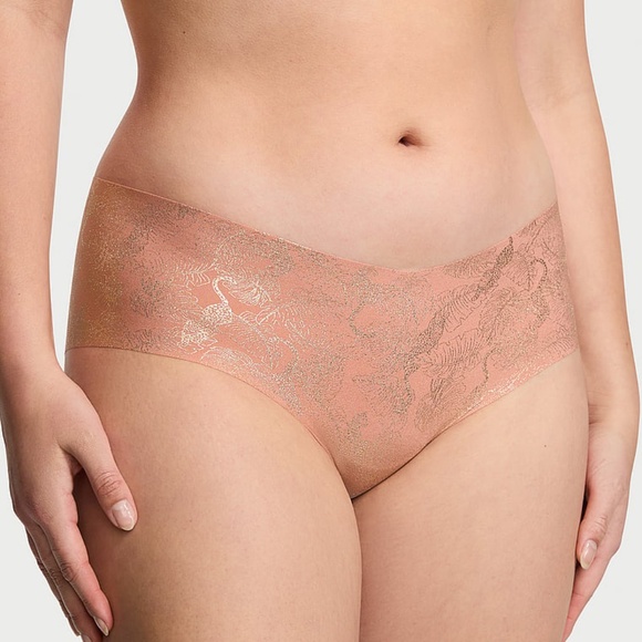 Victoria's Secret No Show Hiphugger Panty Rose Blush Leopards XLNEW - Picture 3 of 3